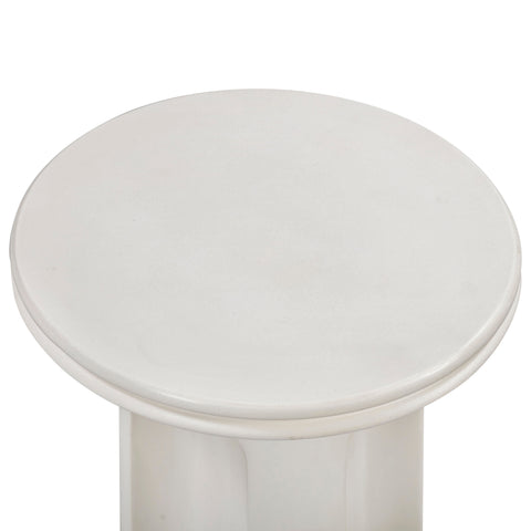 Vivienne Castaigne Ivory Indoor/Outdoor Concrete Side Table - image 4