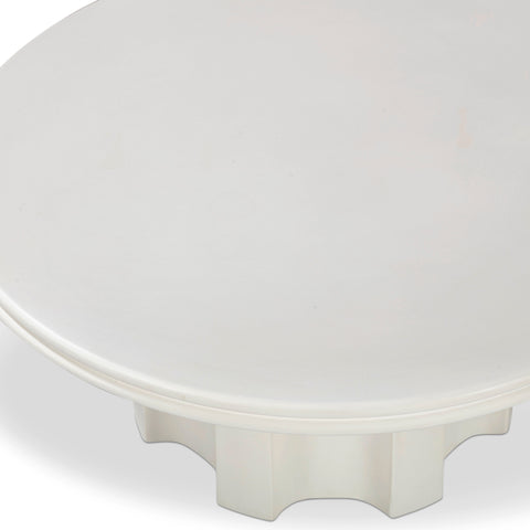 Vivienne Castaigne 38" Ivory Indoor/Outdoor Concrete Round Coffee Table - image 4