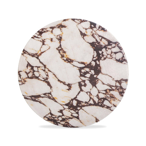 Celeste Rivoli Red Faux Marble Indoor/Outdoor Concrete Side Table - image 7