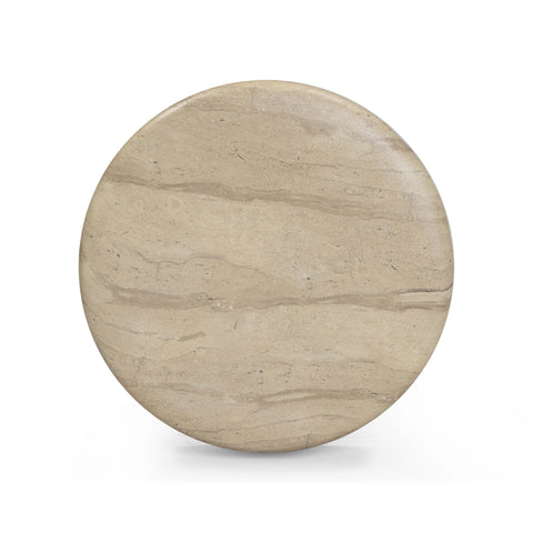 Colette Lucerne Faux Travertine Indoor/Outdoor Concrete Side Table - image 5