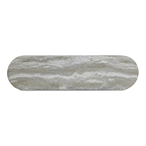 Colette Lucerne 59" Faux Stone Indoor/Outdoor Concrete Console Table - image 6