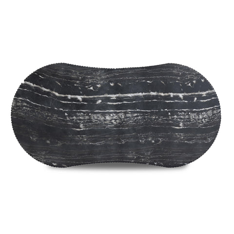 Valentina Laurent 47" Black Faux Marble Indoor/Outdoor Concrete Coffee Table - image 7