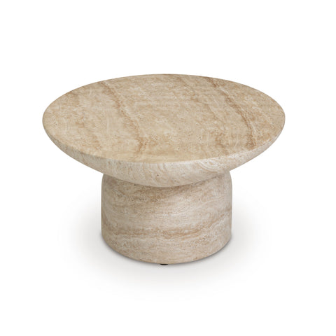 Juliette StClair 51" Faux Travertine Indoor/Outdoor Concrete Coffee Table - image 5