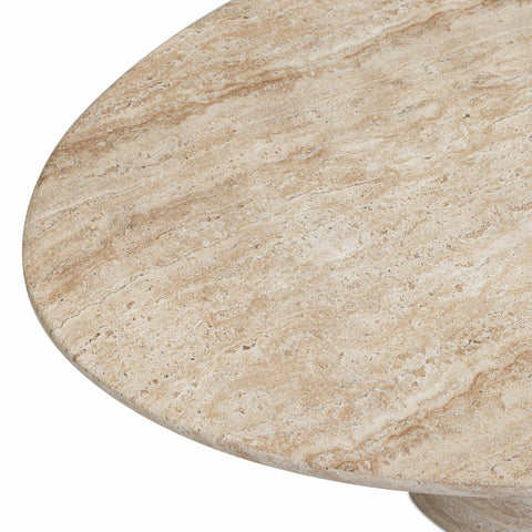 Juliette StClair 51" Faux Travertine Indoor/Outdoor Concrete Coffee Table - image 7