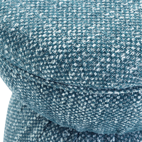 Leonie Verona Ruched Performance Fabric Game Ottoman - image 4