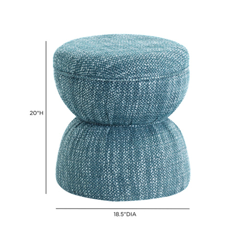 Leonie Verona Ruched Performance Fabric Game Ottoman - image 7