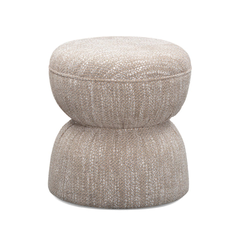 Leonie Verona Ruched Performance Fabric Game Ottoman - image 1