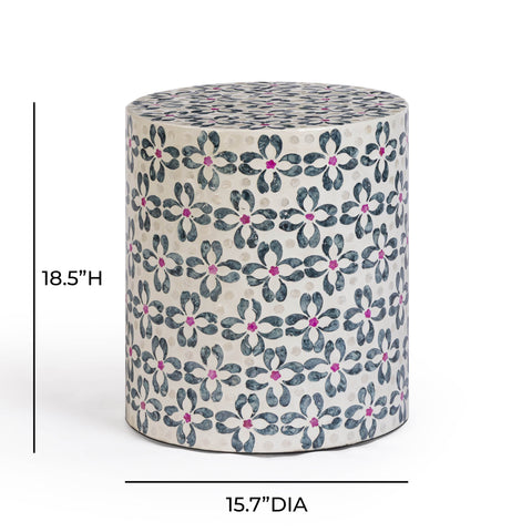 Aurelia Montrose Capiz Shell Accent Stool - image 6