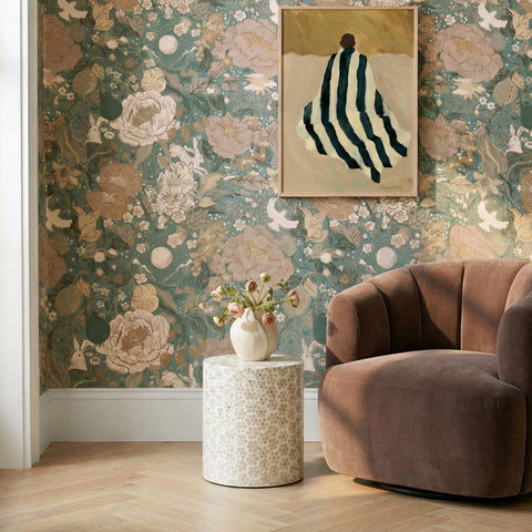 Aurelia Montrose Capiz Shell Accent Stool - image 2