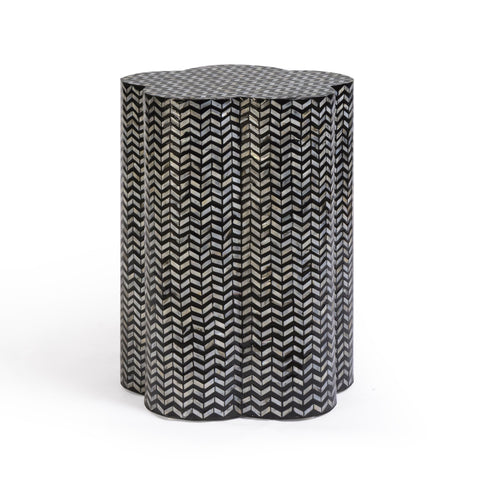 Anais Versailles Black Mother of Pearl Shell Side Table - image 3
