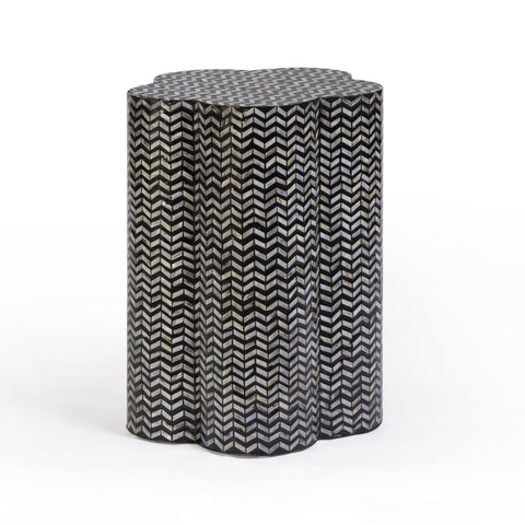 Anais Versailles Black Mother of Pearl Shell Side Table - image 4