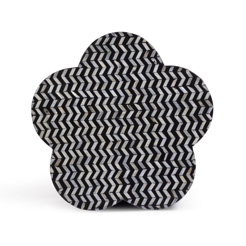 Anais Versailles Black Mother of Pearl Shell Side Table - image 5