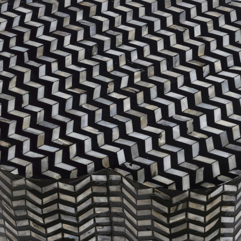 Anais Versailles Black Mother of Pearl Shell Side Table - image 7