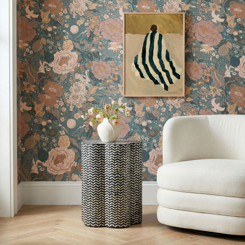 Anais Versailles Black Mother of Pearl Shell Side Table - image 2