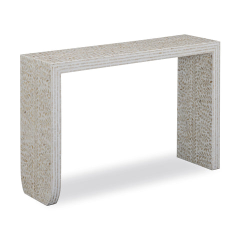 Sabine Como 47" Cream Capiz Shell Console Table - image 3