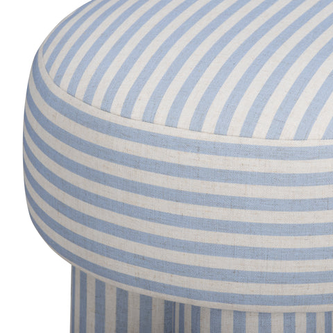 Juliette Navarre Striped Performance Linen Accent Stool - image 5