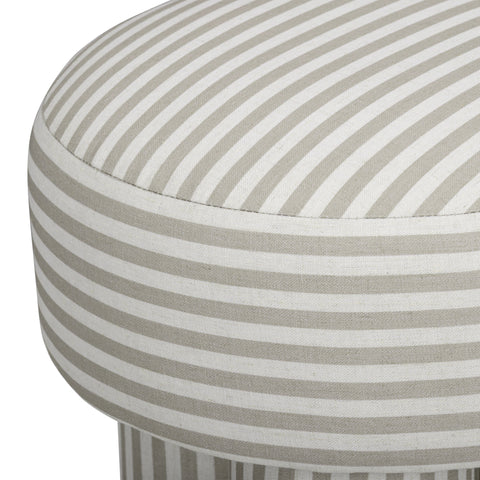 Juliette Navarre Striped Performance Linen Accent Stool - image 5