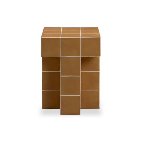 Rosalie Arden Tile Concrete Indoor/Outdoor Side Table - image 1