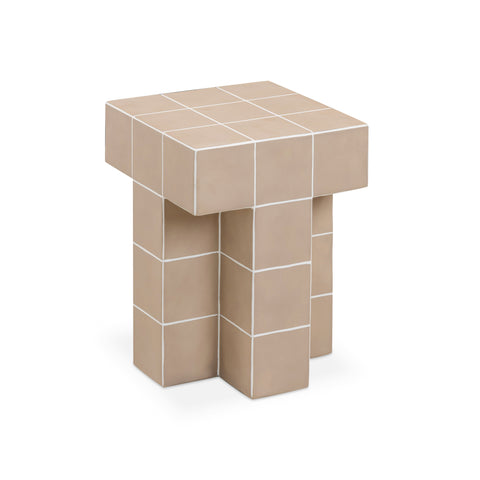 Rosalie Arden Tile Concrete Indoor/Outdoor Side Table - image 3
