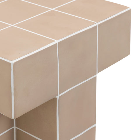 Rosalie Arden Tile Concrete Indoor/Outdoor Side Table - image 4
