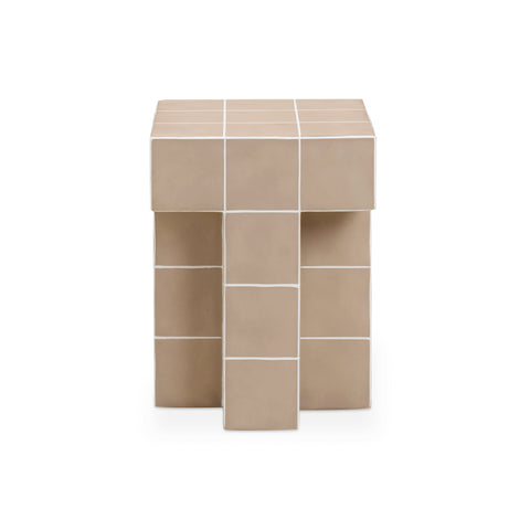 Rosalie Arden Tile Concrete Indoor/Outdoor Side Table - image 1