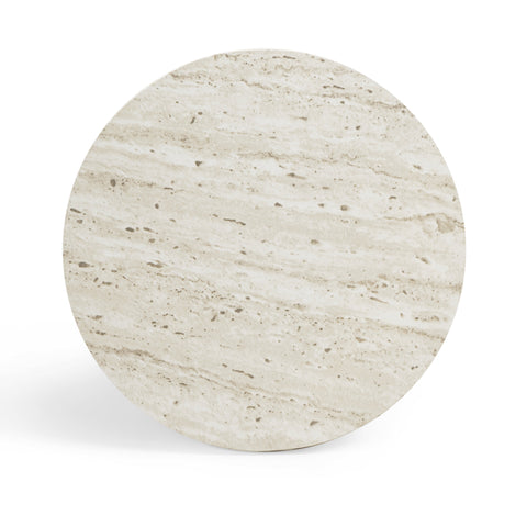 Margaux Bellamy Faux Travertine Indoor/Outdoor Concrete Side Table - image 6