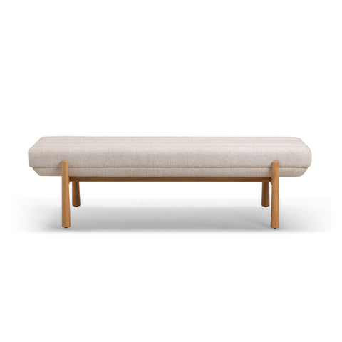Giselle Marais 56" Textured Performance Fabric Bench - image 1