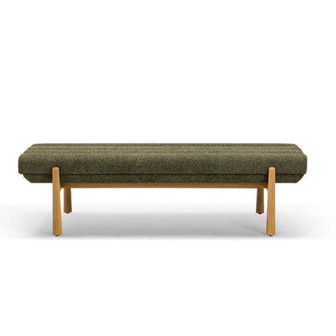 Giselle Marais 56" Textured Performance Fabric Bench - image 1