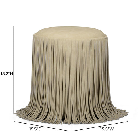 Solene Sorrento Performance Vegan Leather Ottoman - image 6