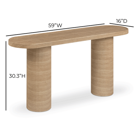 Anais Devereux 59" Concrete Indoor/Outdoor Console Table - image 7