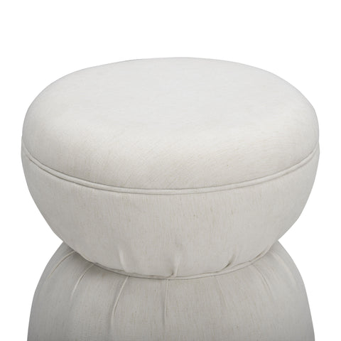 Leonie Verona Ruched Performance Fabric Game Ottoman - image 3