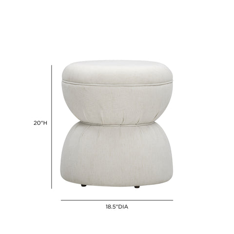 Leonie Verona Ruched Performance Fabric Game Ottoman - image 5