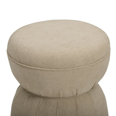 Leonie Verona Ruched Performance Fabric Game Ottoman - image 3