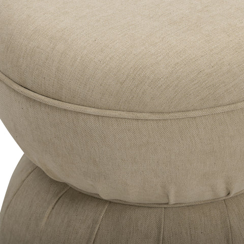 Leonie Verona Ruched Performance Fabric Game Ottoman - image 4