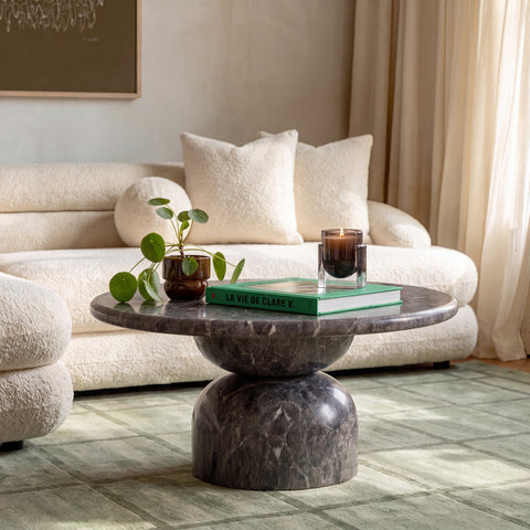 Rosalie Como 36" Concrete Indoor/Outdoor Coffee Table - image 2