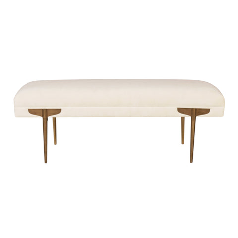 Aurelia Castaigne 53.5" Performance Velvet Bench - image 3