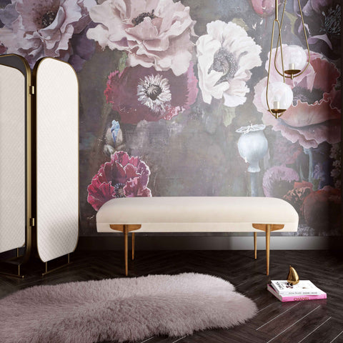 Aurelia Castaigne 53.5" Performance Velvet Bench - image 2