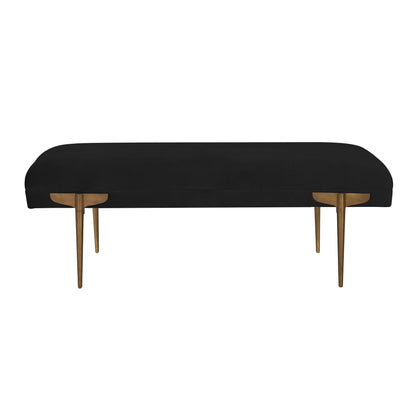 Tribal Black Velvet Bench