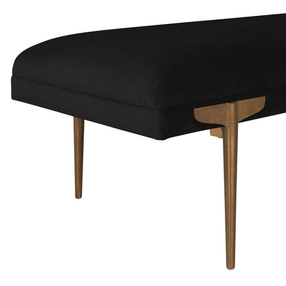 Tribal Black Velvet Bench