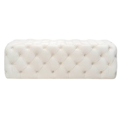 Anais Marlowe 49" Performance Velvet Tufted Jumbo Ottoman - image 3
