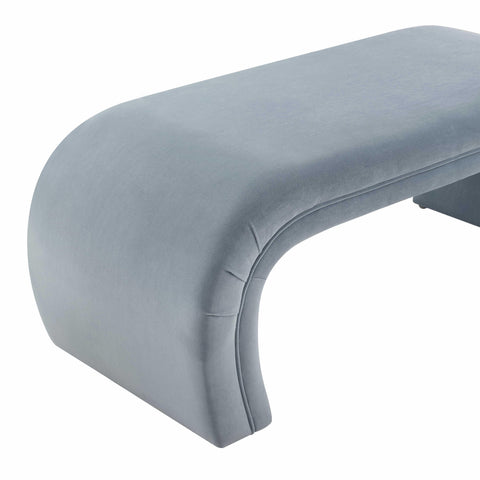Lisa Sea Blue Velvet Bench