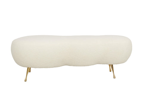 Skyla Faux Shearling Bench