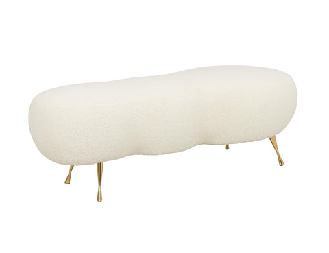 Skyla Faux Shearling Bench