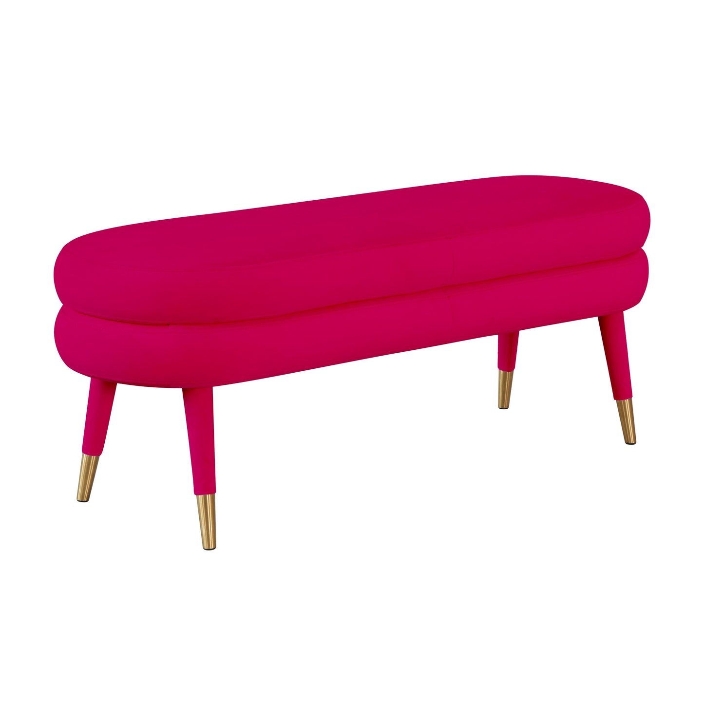 gwen pink velvet bench