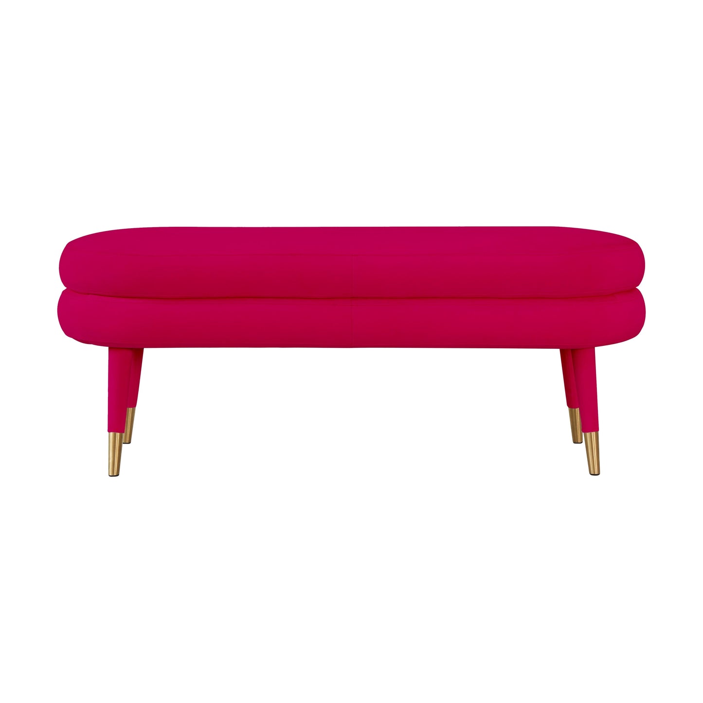 gwen pink velvet bench