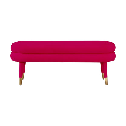 Gwen Pink Velvet Bench