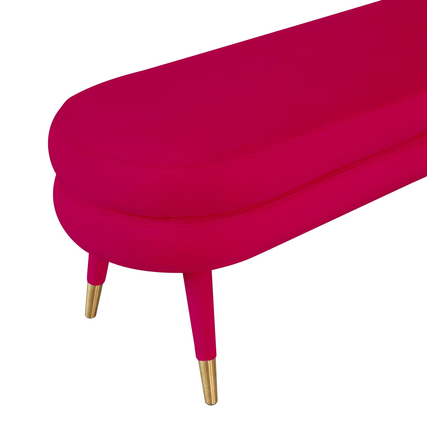 gwen pink velvet bench