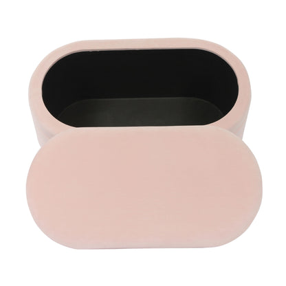 Abigail Blush Velvet Storage Bench