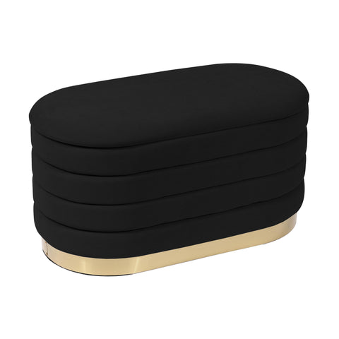 Margaux Monaco 31.5" Performance Velvet Storage Bench - image 1