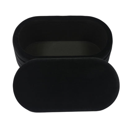 Abigail Black Velvet Storage Bench